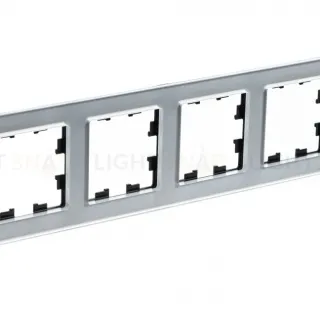 Рамка 4-ая Systeme Electric AtlasDesign Nature Стекло алюминий ATN320304