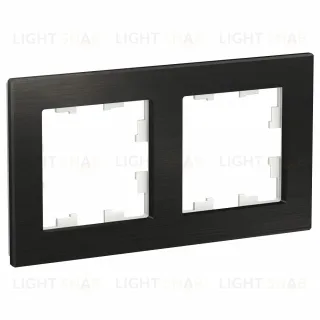 Рамка 2-ая Systeme Electric AtlasDesign Nature Металл оникс ATN312302