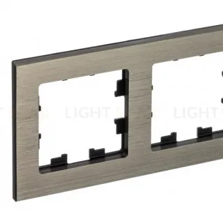 Рамка 2-ая Systeme Electric AtlasDesign Nature Металл латунь ATN312202