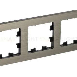 Рамка 3-ая Systeme Electric AtlasDesign Nature Металл латунь ATN312203