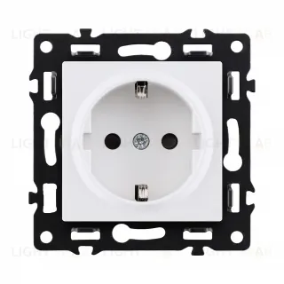 Розетка штепсельная SCHUKO 16A/250 В, белый Kollinger Asthetik AS-014WH