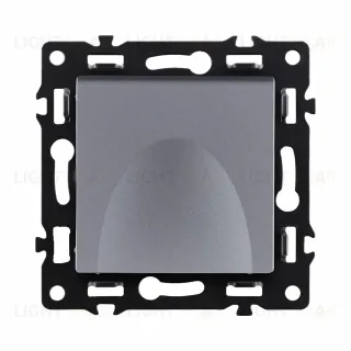 Розетка штепсельная SCHUKO 16A/250 В с крышкой, серый Kollinger Asthetik AS-015GY