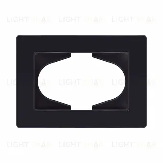 Рамка для двойной розетки, черный Kollinger Eleganz Acryl EA120BK