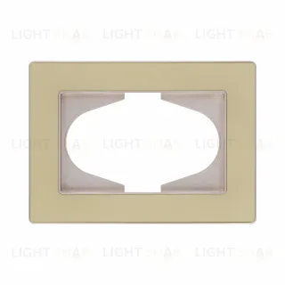 Рамка для двойной розетки, золотой Kollinger Eleganz Acryl EA120GD