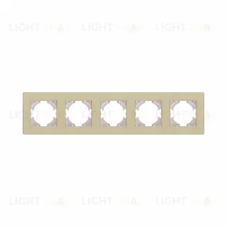 Рамка 5-постовая, золотой Kollinger Eleganz Acryl EA5GD