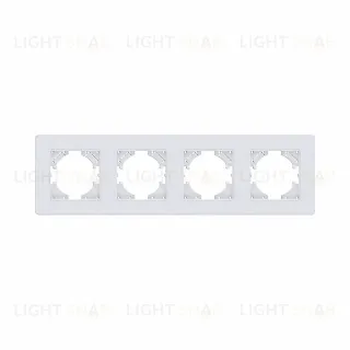 Рамка 4-постовая, белый Kollinger Eleganz Acryl EA4WH