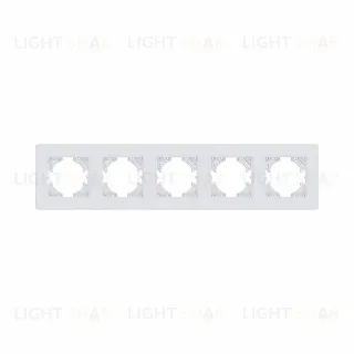Рамка 5-постовая, белый Kollinger Eleganz Acryl EA5WH