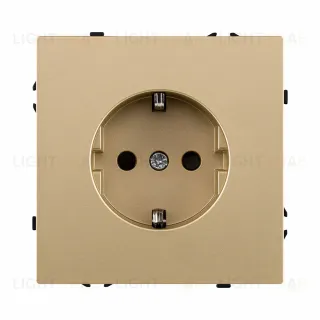 Розетка штепсельная SCHUKO 16A/250 В, золотой Kollinger Eclipse EC-014GD