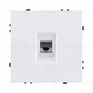 Розетка Ethernet RJ45 Cat.6, белый матовый Kollinger Eclipse EC-017WH