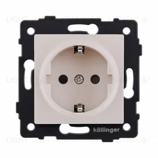 Розетка штепсельная SCHUKO 16A/250 В, кашемир матовый Kollinger REA-002CM для Aspekt, Eleganz, Reflex