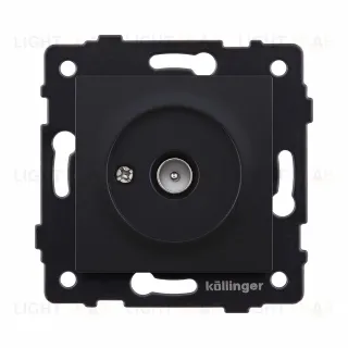 Розетка TV (папа), черный матовый Kollinger REA-007BM для Aspekt, Eleganz, Reflex