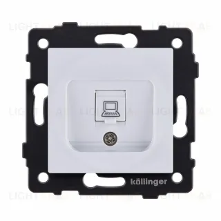Розетка Ethernet RJ45 Cat.5, белый Kollinger REA-016WH для Aspekt, Eleganz, Reflex