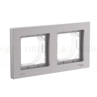Рамка 2-ая, универсальная Systeme Electric AtlasDesign Aqua Алюминий ATN440302