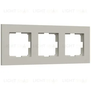 Рамка на 3 поста Werkel Slab (дымчатый софт) W0032917 4690389218439 a071626