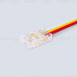 Соединитель гибкий односторонний Ambrella Light Illumination COB CCT 12/24V для лент 8mm (3 конт.) (5шт. в комплекте) GS7406