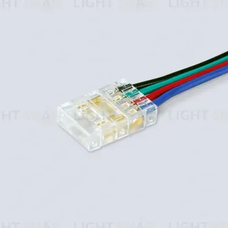Соединитель гибкий двухсторонний Ambrella Light Illumination COB RGB 12/24V для лент 10mm (4 конт.) (5шт. в комплекте) GS7921