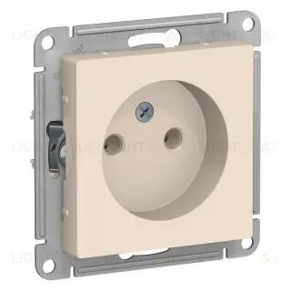 Розетка б/з, 16А, механизм Systeme Electric AtlasDesign Беж ATN000241