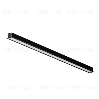 Линейный встраиваемый светильник Maytoni Technical 3000K 50x35 (Черный, 1 м) LL313011