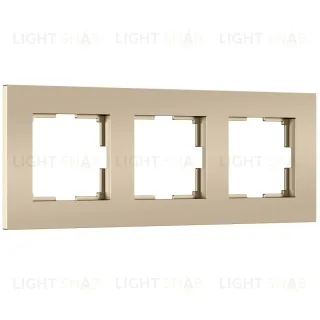 Рамка на 3 поста Werkel Slab (шампань софт) W0032911 4690389218422 a071625