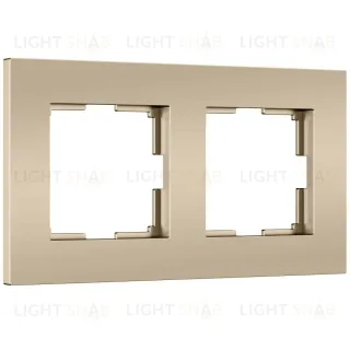 Рамка на 2 поста Werkel Slab (шампань софт) W0022911 4690389218378 a071624