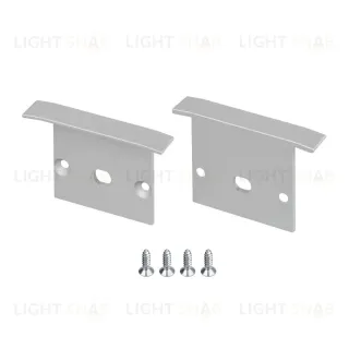 Заглушка Arlight LINIA25-F с отверстием (Алюминий) 060843