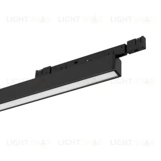Трековый магнитный светильник Arlight MAG-MICROCOSM-FLAT-L300-10W Warm3000 (BK, 100 deg, 24V) (IP20 Металл) 051773