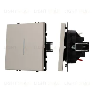 Механизм выключателя одноклавишный проходной Arlight LED SWT-NOBE-MKP1-SFPL-L-CA (230V, 10A) 059430