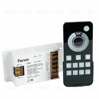 Контроллер диммер с пультом, таймером и визуализатором звука Feron LD481 12-24-48V 52096