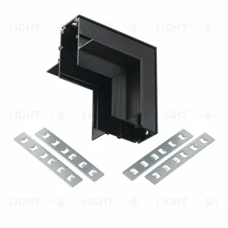 Коннектор угловой для магнитного шинопровода Myfar Accessories for MagLine 23 MT0200-CLW-B