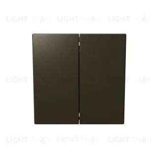 Выключатель двухклавишный 10A 250V с накладкой Jasmart FD3023BR