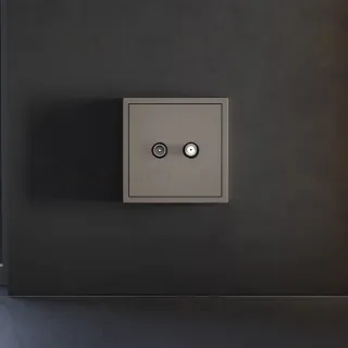 Накладка для розетки телевизионной оконечной TV+SAT Voltum S70 (капучино) VLS001614