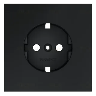 Накладка для розетки с заземлением Voltum S70 (графит) VLS000607