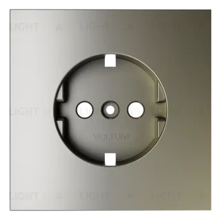 Накладка для розетки с заземлением Voltum S70 (шелк) VLS000604
