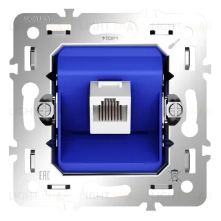 Механизм розетки компьютерной RJ45 кат.6 Voltum S70 VLS0601M