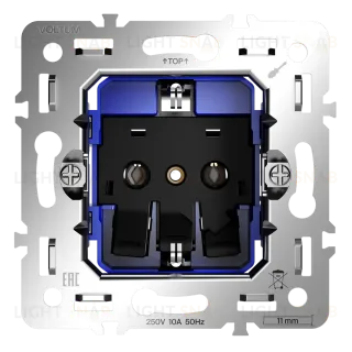 Механизм розетки с заземлением 16А Voltum S70 VLS0401M