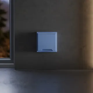 Накладка для розетки с заземлением, защитными шторками и крышкой Voltum S70 (деним) VLS000815