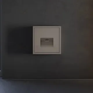 Накладка для розетки компьютерной RJ45 кат.6 Voltum S70 (капучино) VLS001314