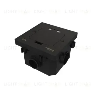 Лючок на 2 модуля IP44 с монтажной коробкой для бетонных полов , тип MDK20 Systeme Elecrtic MultiDesk MDK20202MBC