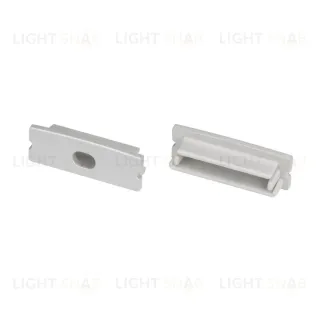 Заглушка Arlight LINE-3010 SILVER с отверстием (Пластик) 061547
