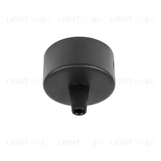 Чаша потолочная накладная 50 д/подвода питания 510117 на 48В черная Lightstar Due Hermes 510017
