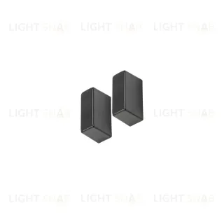 Заглушка торцевая черная Lightstar Due Hermes 510167
