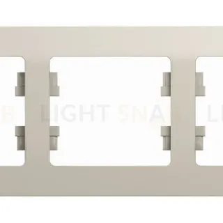 Рамка 3-ая, горизонтальная Systeme Electric Glossa Молочный GSL000903