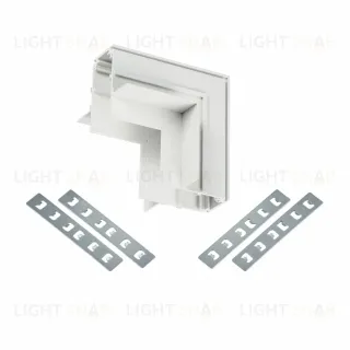 Коннектор угловой для магнитного шинопровода Myfar Accessories for MagLine 23 MT0200-CLW-W