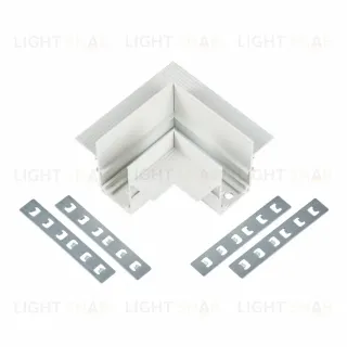 Коннектор угловой для магнитного шинопровода Myfar Accessories for MagLine 23 MT0200-CL-W