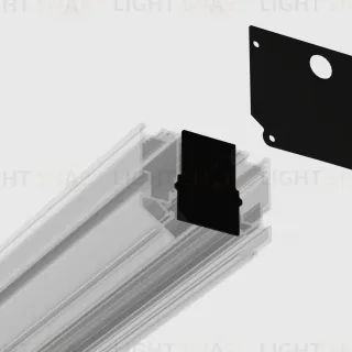 Комплект заглушек для магнитного шинопровода  2шт Ambrella Light Track System GL1066