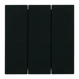Выключатель 3-клавишный (механизм) Stekker Мия 250В 10А RSW10-3108-05 черный бархат 50444