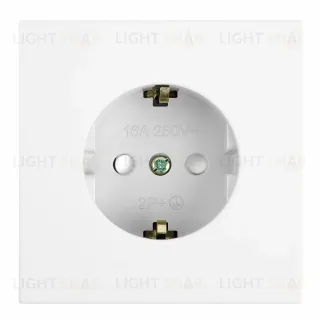 Розетка 1-местная с защитной шторкой с/з (механизм) Stekker Мия 250В 16А RST16-3110-01 белая магнолия 50440