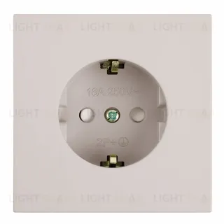 Розетка 1-местная с защитной шторкой с/з (механизм) Stekker Мия 250В 16А RST16-3110-08 пудровый жемчуг 50484