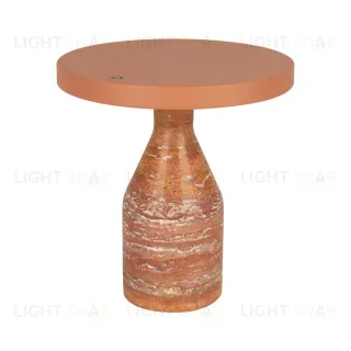 Настольная лампа Arlight SP-CROOD-TAB-R22.5x24-7W Warm3200-MIX (RD-BRG, 140 deg, 230V) (IP20, Травертин) 061732