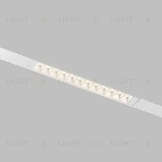 Трековый однофазный светильник Denkirs Simple Grill DK8101-WH